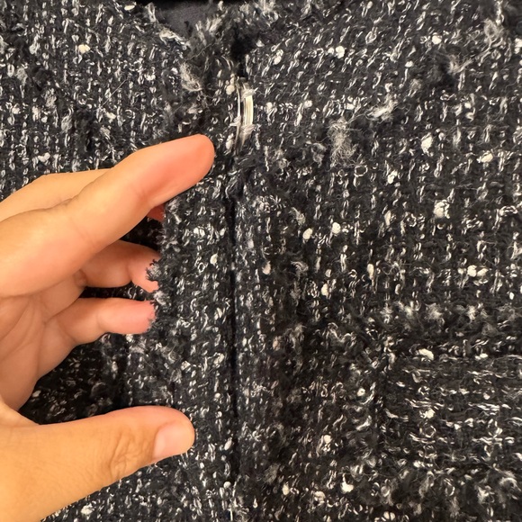 Michael Michael Kors womens 14 crop pebble print tweed jacket holiday formal - Picture 4 of 9